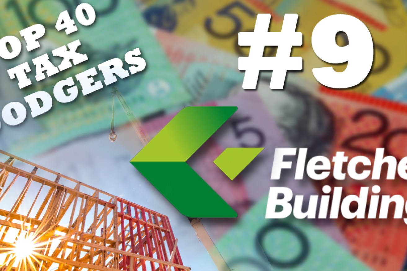 Fletcher Building Australia's materials might be scraping the sky, but its tax payments are sitting closer to the ground.