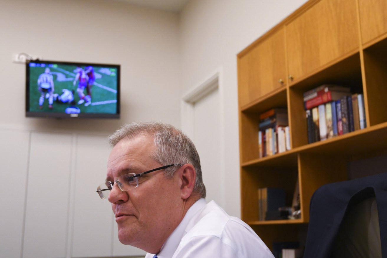 PM Scott Morrison wants MPs to be able to buy TV and radio ads. 