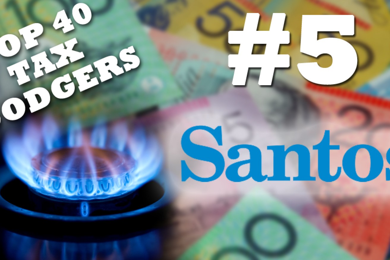 Santos is the fifth biggest tax dodger in Australia, based on transparency data.