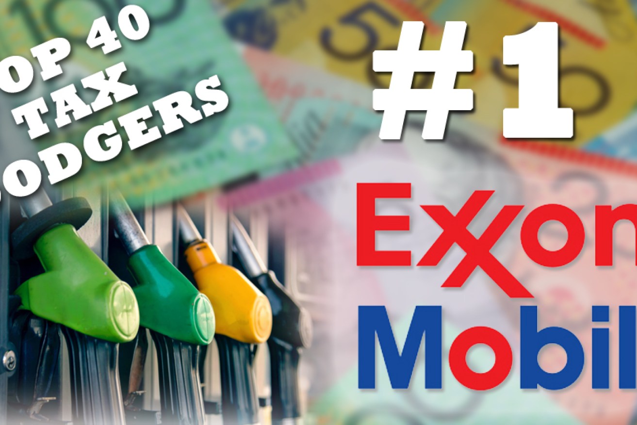Exxon Mobil have topped the list of Australia's biggest tax dodgers.