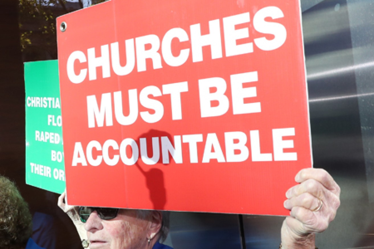 The George Pell case has prompted protests outside court whenever the case has been heard.   