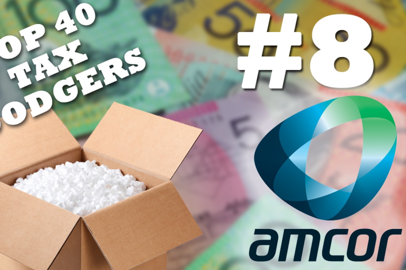 Packaging giant Amcor is Australia's eighth biggest tax dodger.