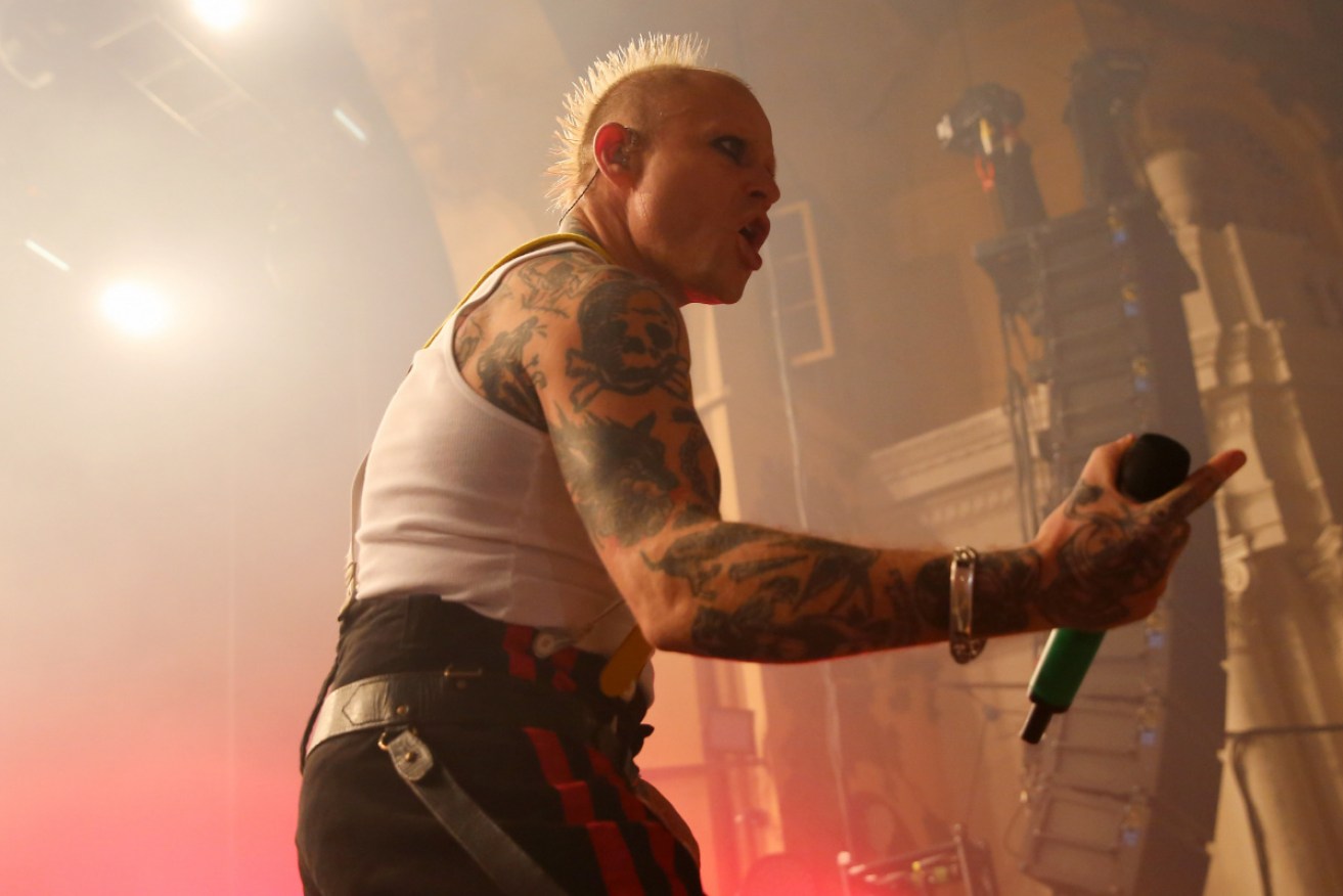 Keith Flint of The Prodigy perform live on stage in 2017.