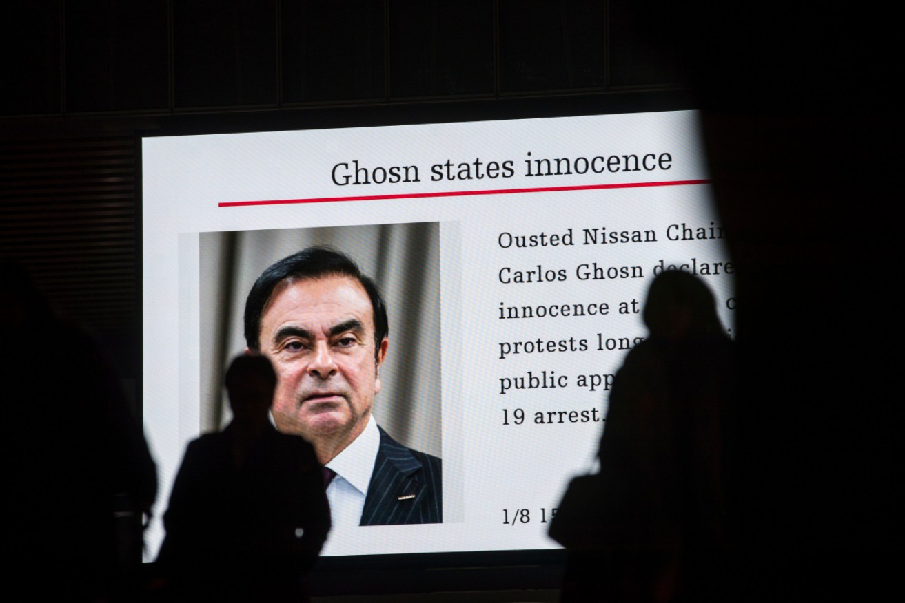 Former Nissan boss Carlos Ghosn said he had been 'wrongly accused and unfairly detained' in Japan.