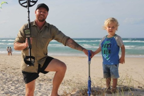 Detectorists and treasure hunters flock to cyclone-damaged beaches in search of booty