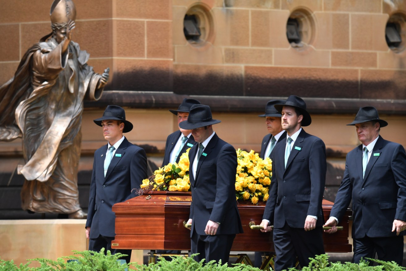 Mike Willesee was farewelled at a Funeral Requiem Mass at St Mary's Cathedral in Sydney on Friday.