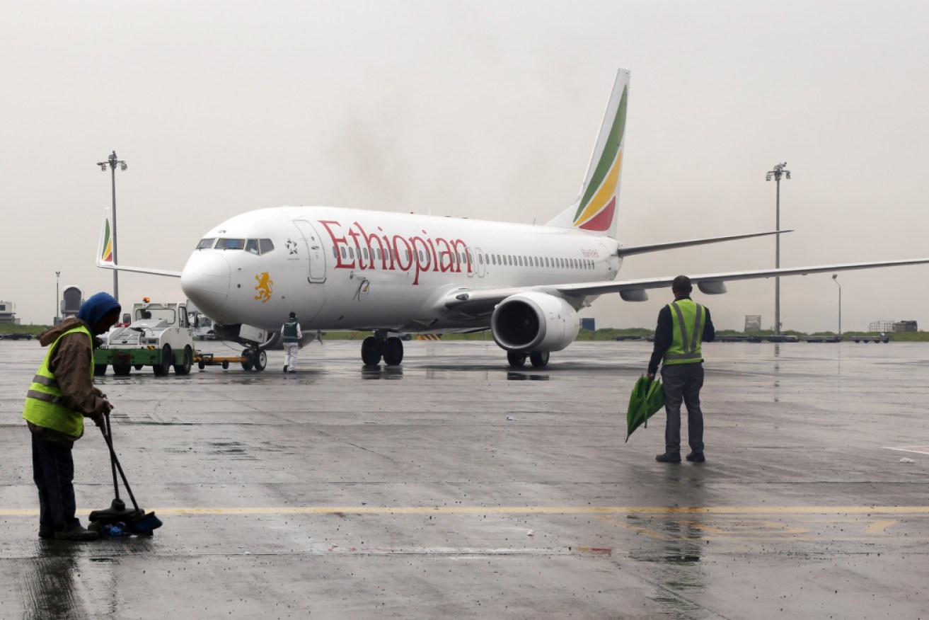 An Ethiopian Airlines plane similar to this crashed shortly after take-off on Sunday.  