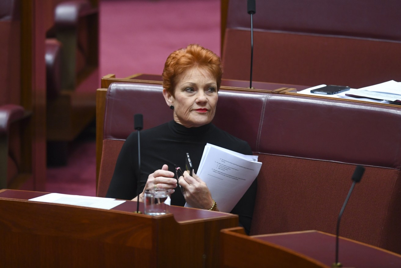 Pauline Hanson was unable to drum up significant support from her Senate colleagues.
