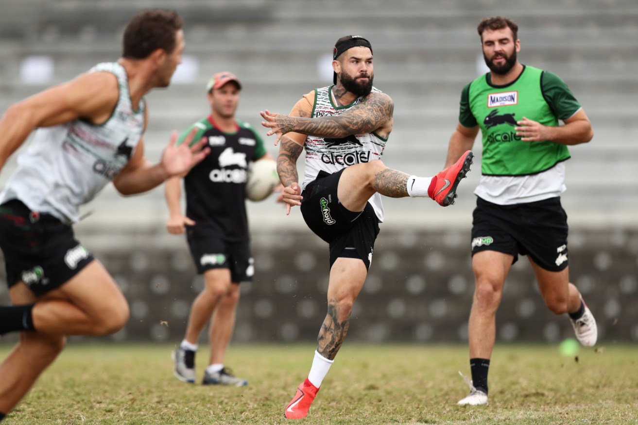 Adam Reynolds at pre-season training, during which kicking would have been a focus. 