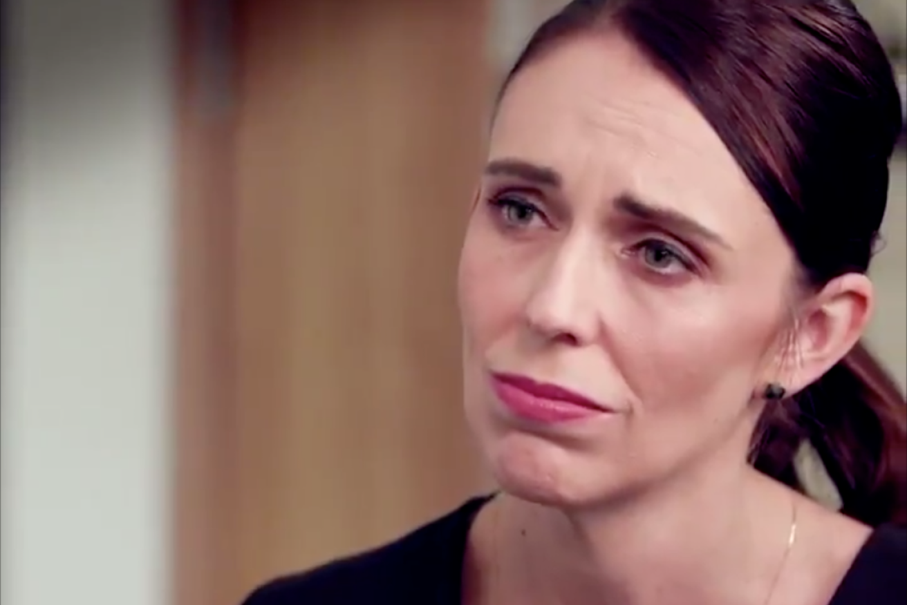 Ms Ardern asked Aly if she could hug him as they started the interview.