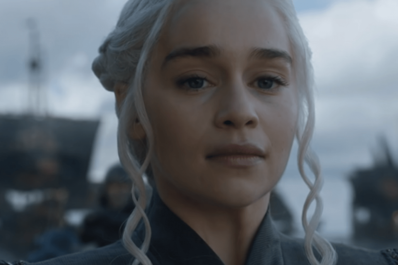 Game on! Daenerys Targaryen (Emilia Clarke) hits Winterfell in the final season of <i>Game of Thrones.</i>