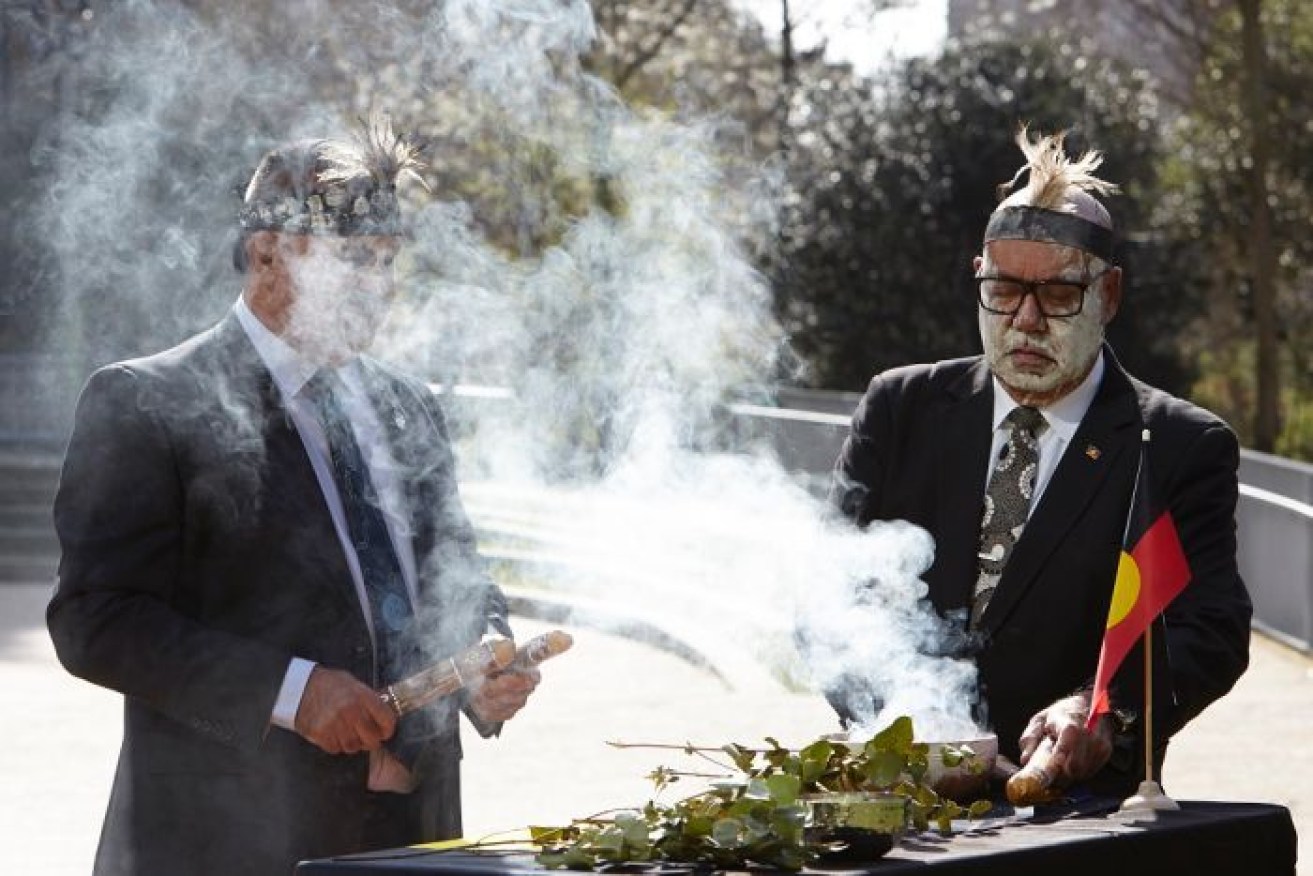 The ancestral remains are returned during a smoking ceremony in London. 