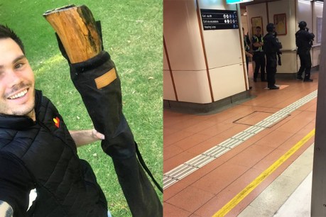 Indigenous man with didgeridoo searched in hunt for train &#8216;gunman&#8217;