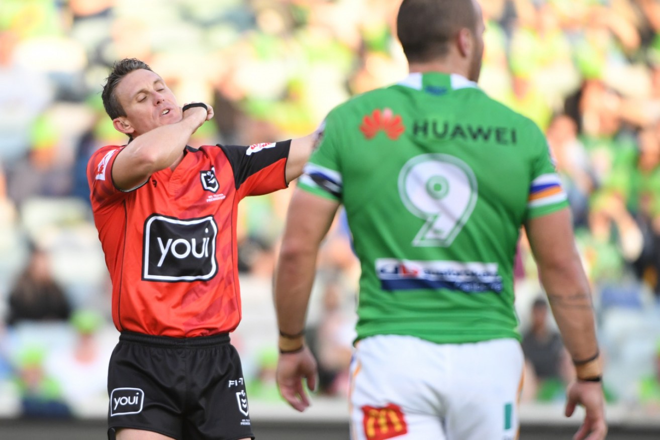 Referees in the spotlight: A captain's challenge will also be part of NRL rules in 2020. 