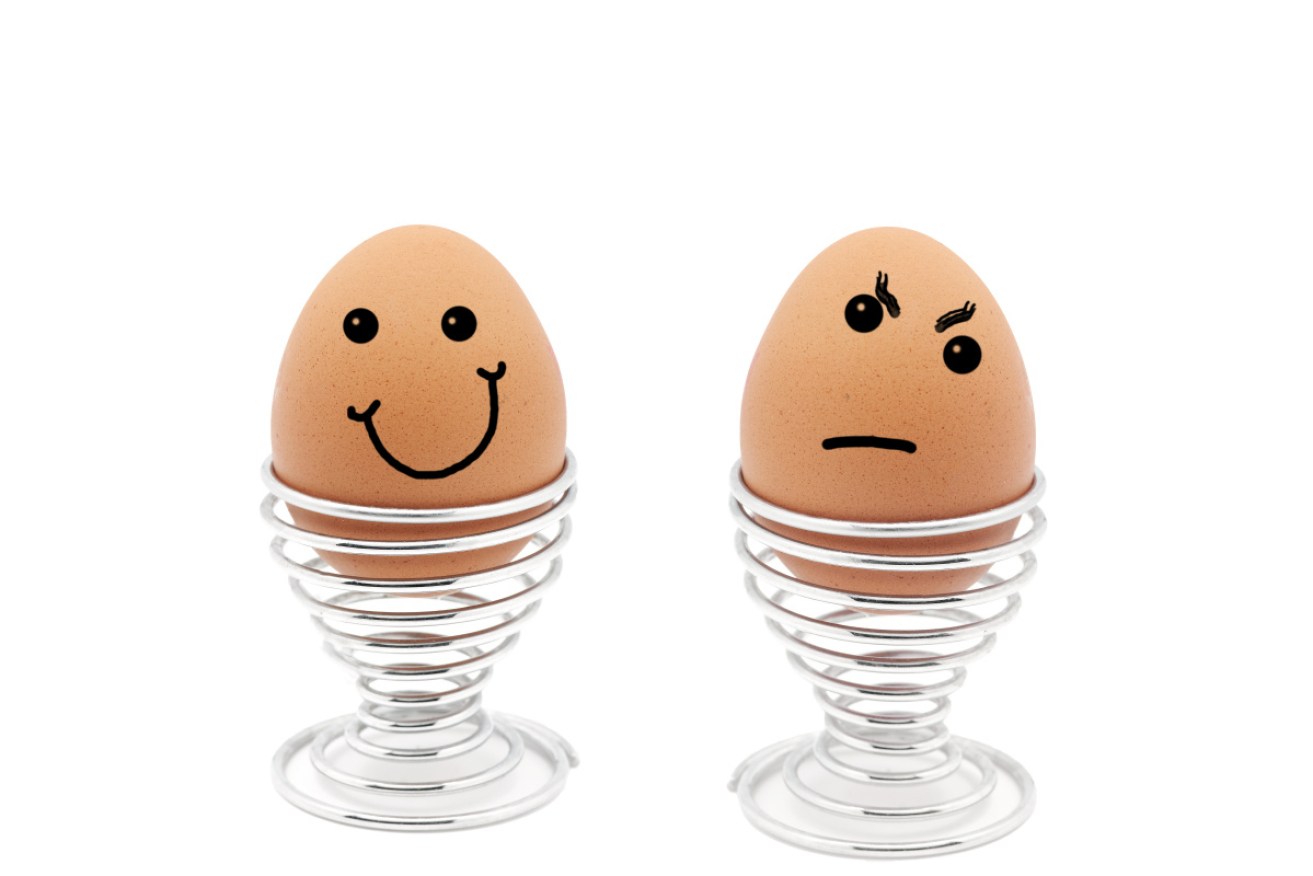 Making yourself feel better on a blue day might take nothing more than being a good egg. 