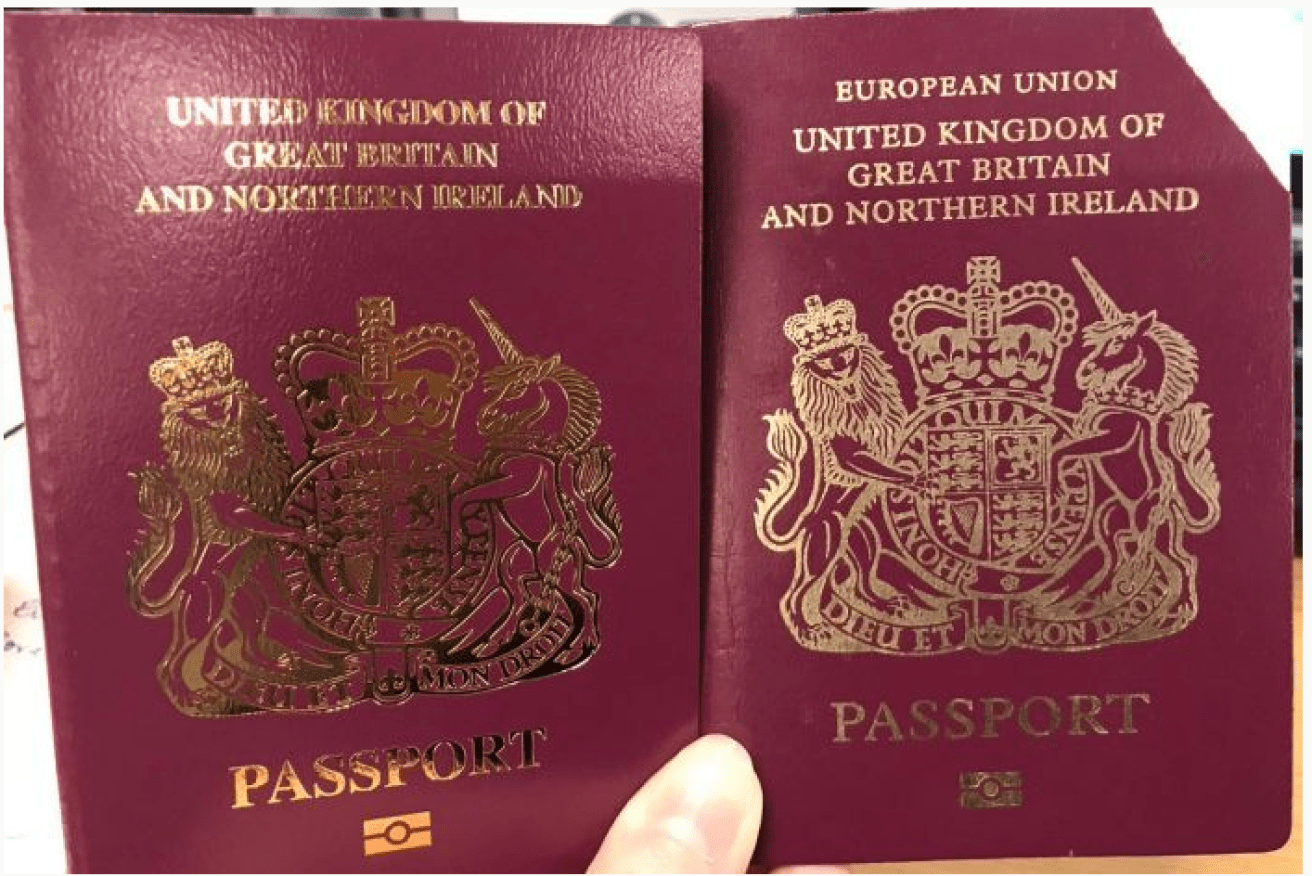 Notice the change? The new passport is on the left.