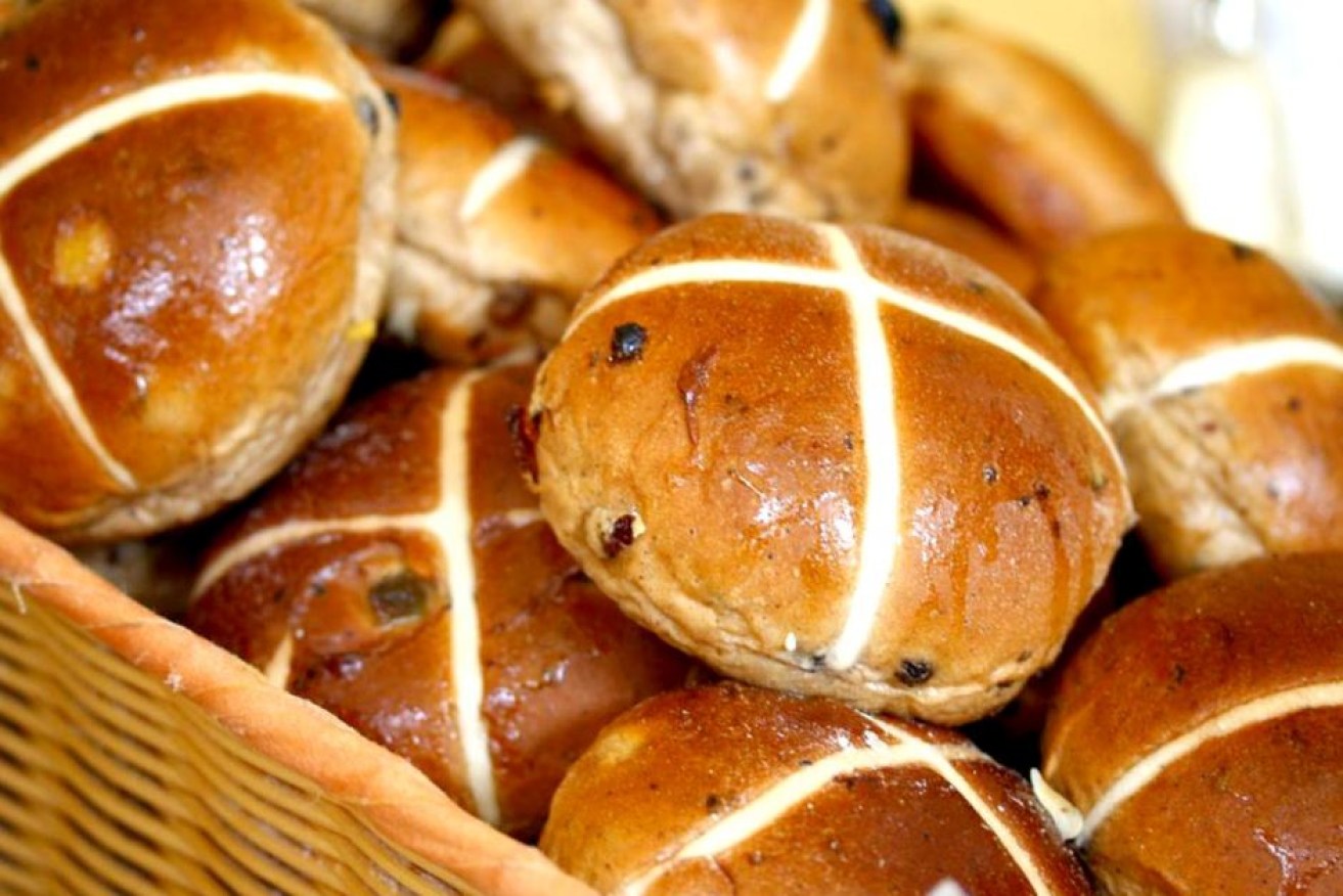 A customer discovered plastic in hot cross buns bought at Pasadena Foodland.