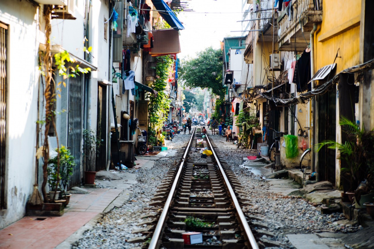 Hanoi's old quarter is an ancient tangle of streets – and railway lines.