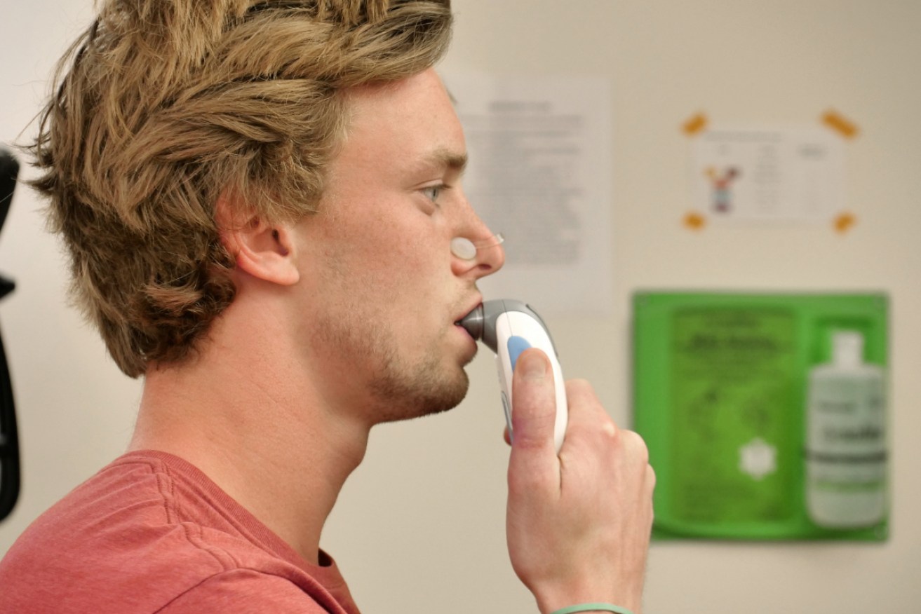 This breathing device trialled by University of Colorado researchers could lower blood pressure.