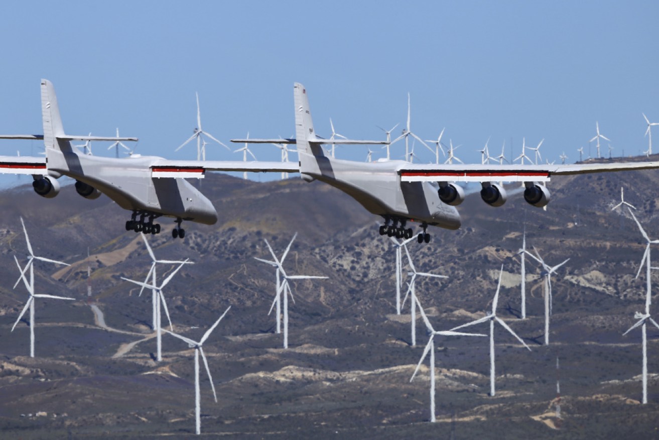 Stratolaunch has a wingspan of 117 metres. 