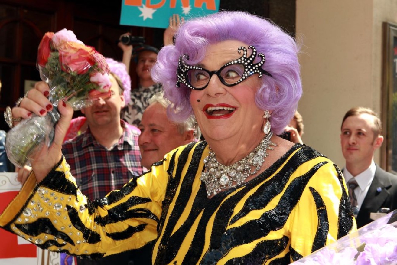 Barry Humphries alter ego Dame Edna Everage. 