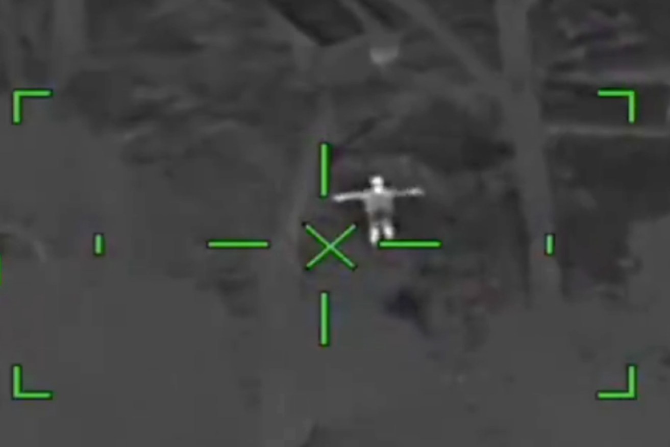 The 11-year-old jumped up and down to alert aerial searchers.