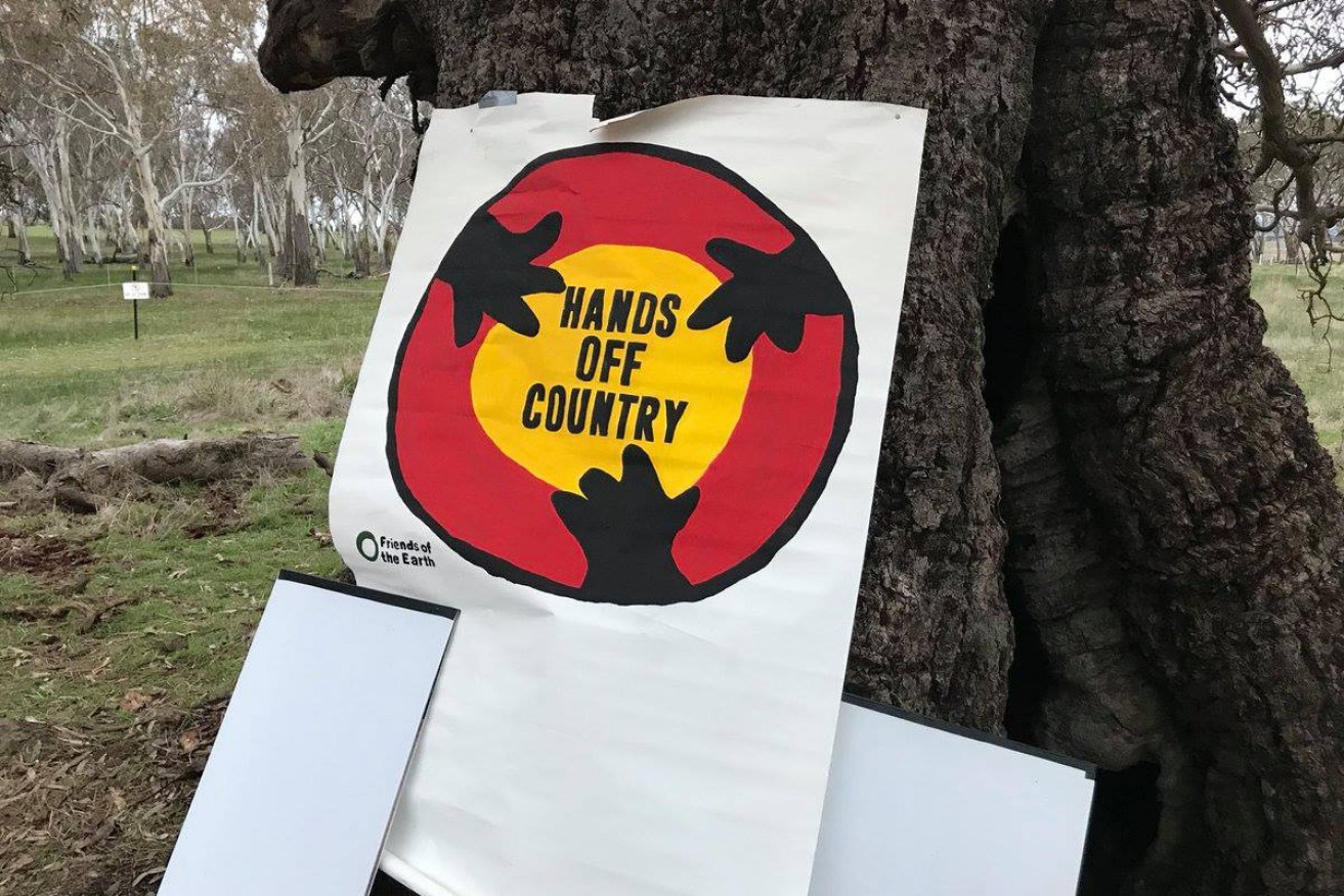 Protestors have been working to halt plans to build a road over a sacred Indigenous site.
