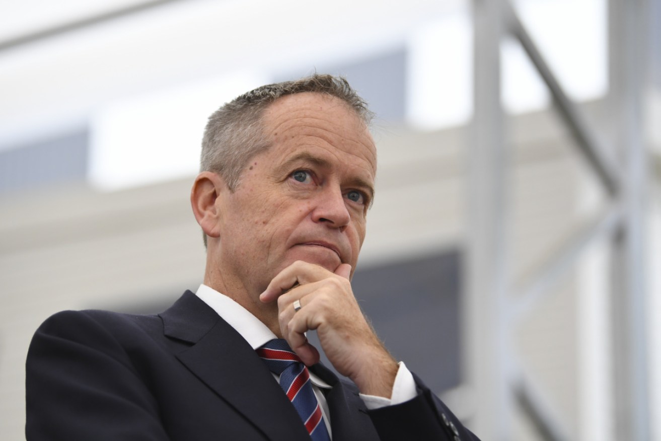 Bill Shorten fires a shot as the campaign cease fire is called off before Easter. 
