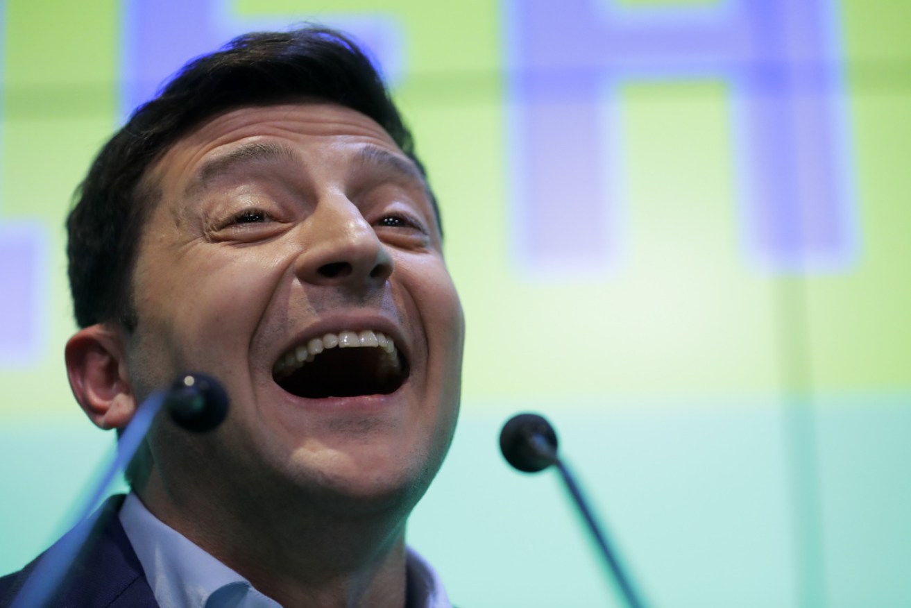 Comedian Volodymyr Zelenskiy has been  victorious in the Ukraine presidential elections.  
