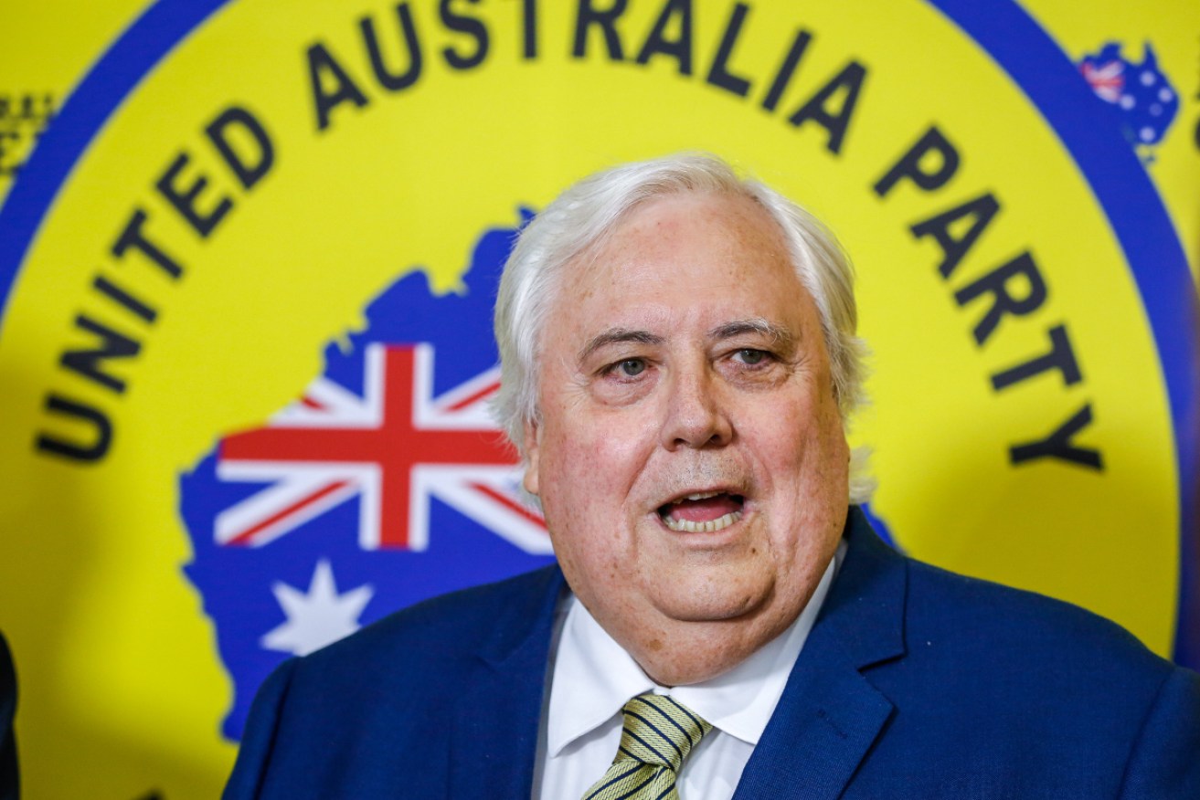 A rise in support for Clive Palmer's United Australia Party could be a game changer. 
