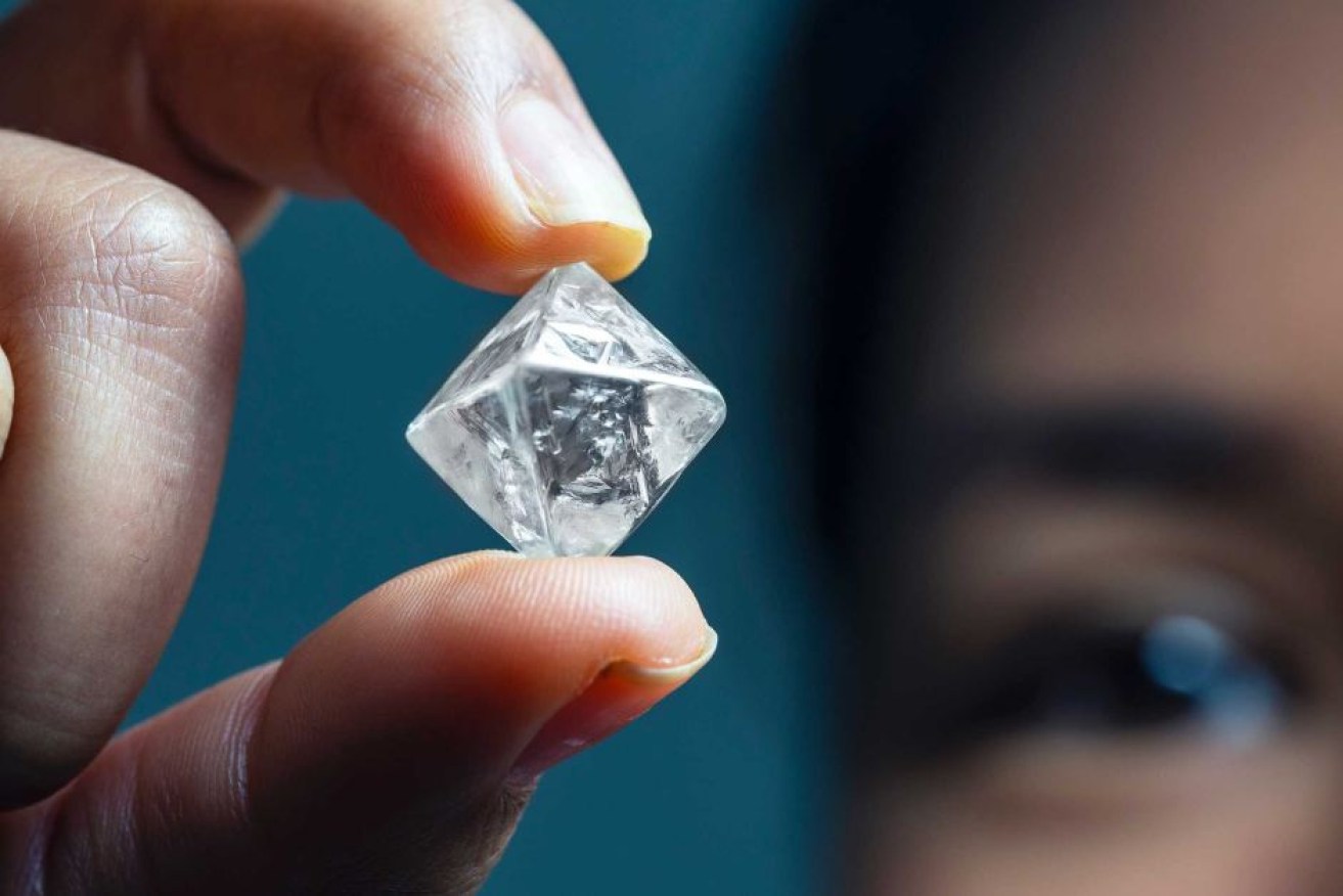 The large diamond was unearthed at the Argyle mine in WA's Kimberley. 