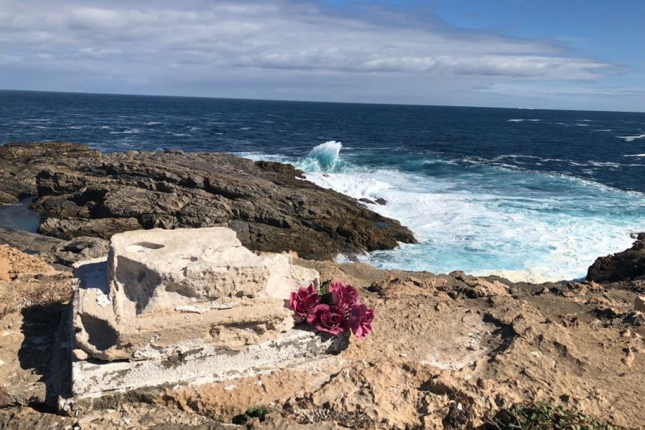 A memorial for past drowning victims at Cape Carnot.