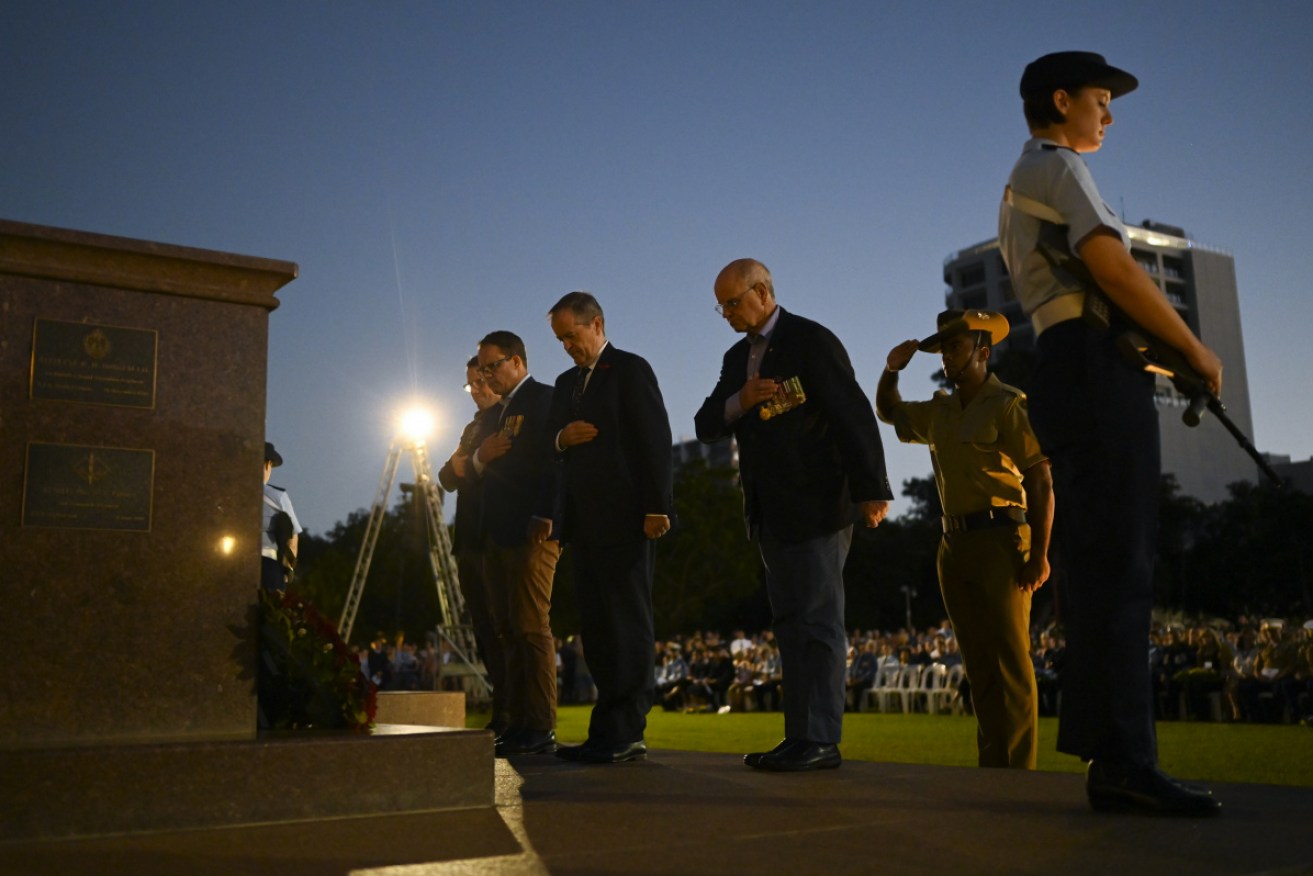 Labor Leader Bill Shorten and Prime Minister Scott Morrison joined thousands at dawn services.