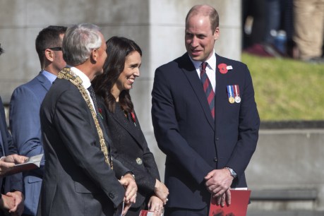 Prince William joins Jacinda Ardern at NZ Anzac ceremony