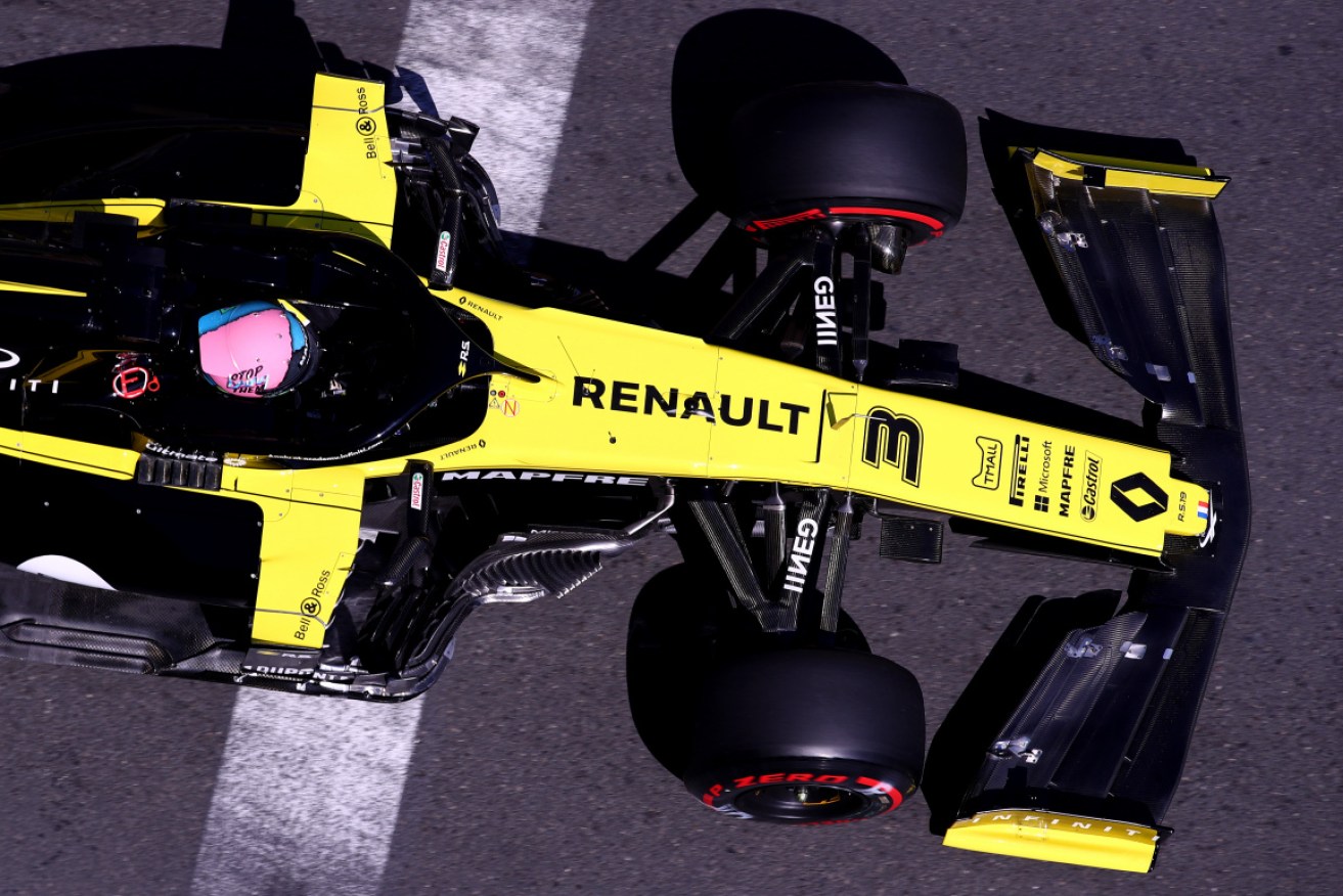Daniel Ricciardo struggled for grip at Baku.