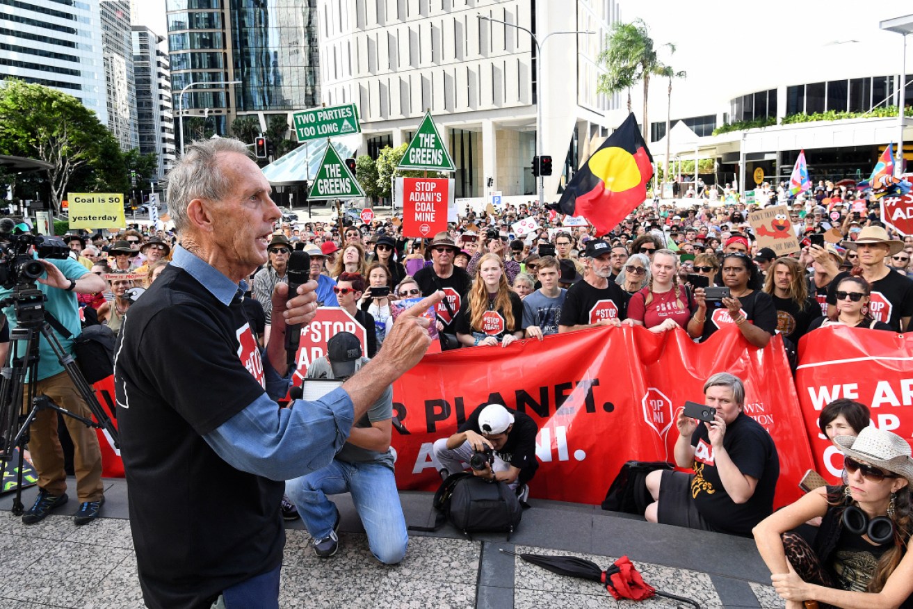 The so-called Anti-Adani Convoy protest is making its way around Queensland.