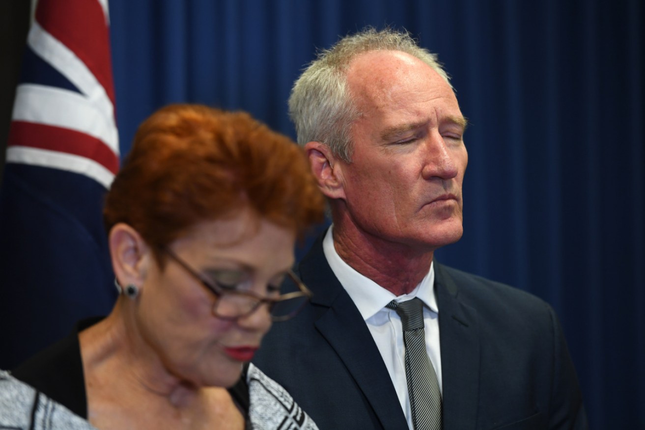 The scandal engulfed One Nation leader Pauline Hanson and her then Senate candidate Steve Dickson.