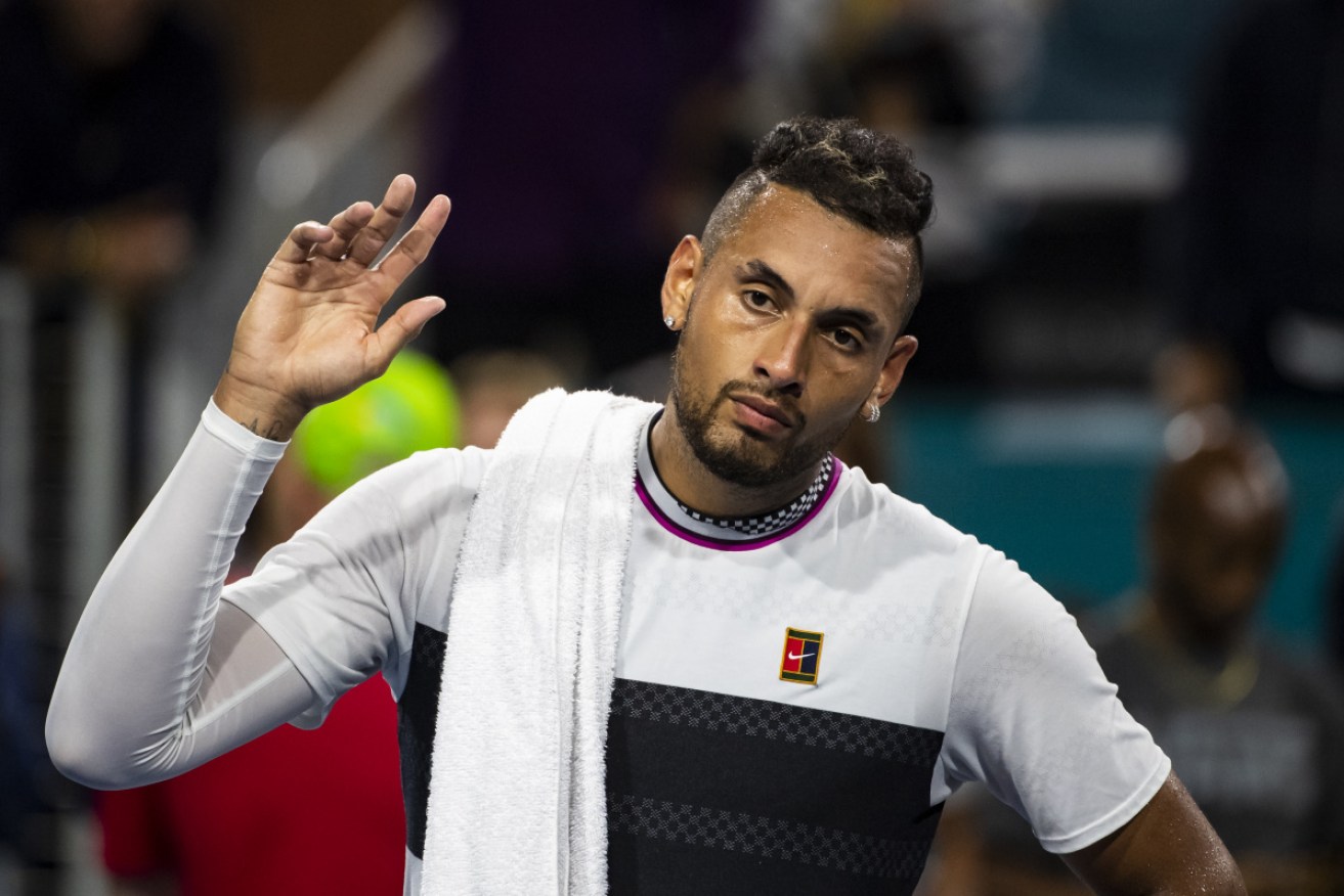 Nick Kyrgios will find getting past round two a tough ask. 