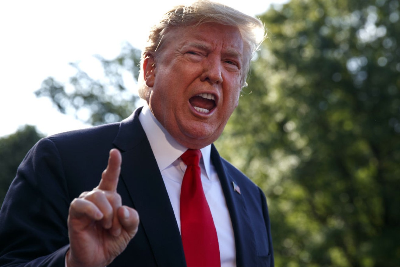 President Donald Trump has been accused of having a meltdown as an impeachment inquiry is underway in Washington. 
