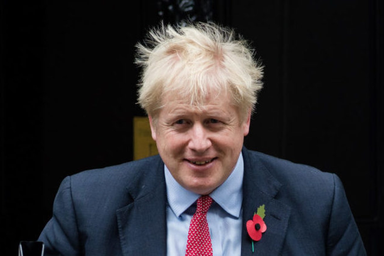 The latest polls explain why PM Boris Johnson is wearing a huge grin. <i>Photo: AAP</i>