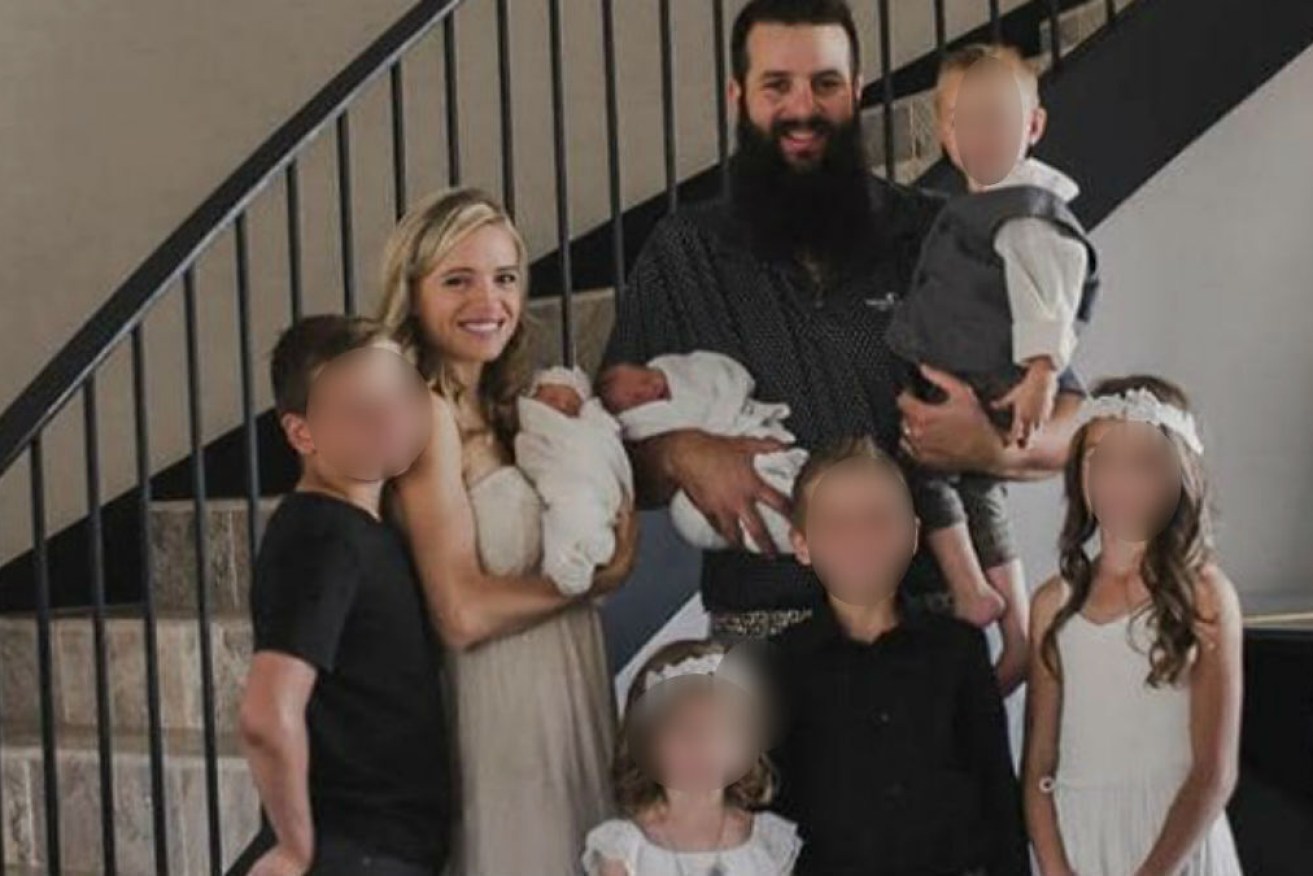Family members say mum Rhonita Miller and four of her children were killed (pictured with husband Howie and their seven kids).