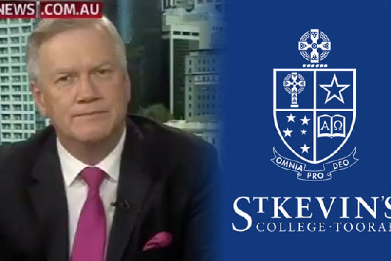 Andrew Bolt had said the victim was "hit on" by the St Kevin's victim. 