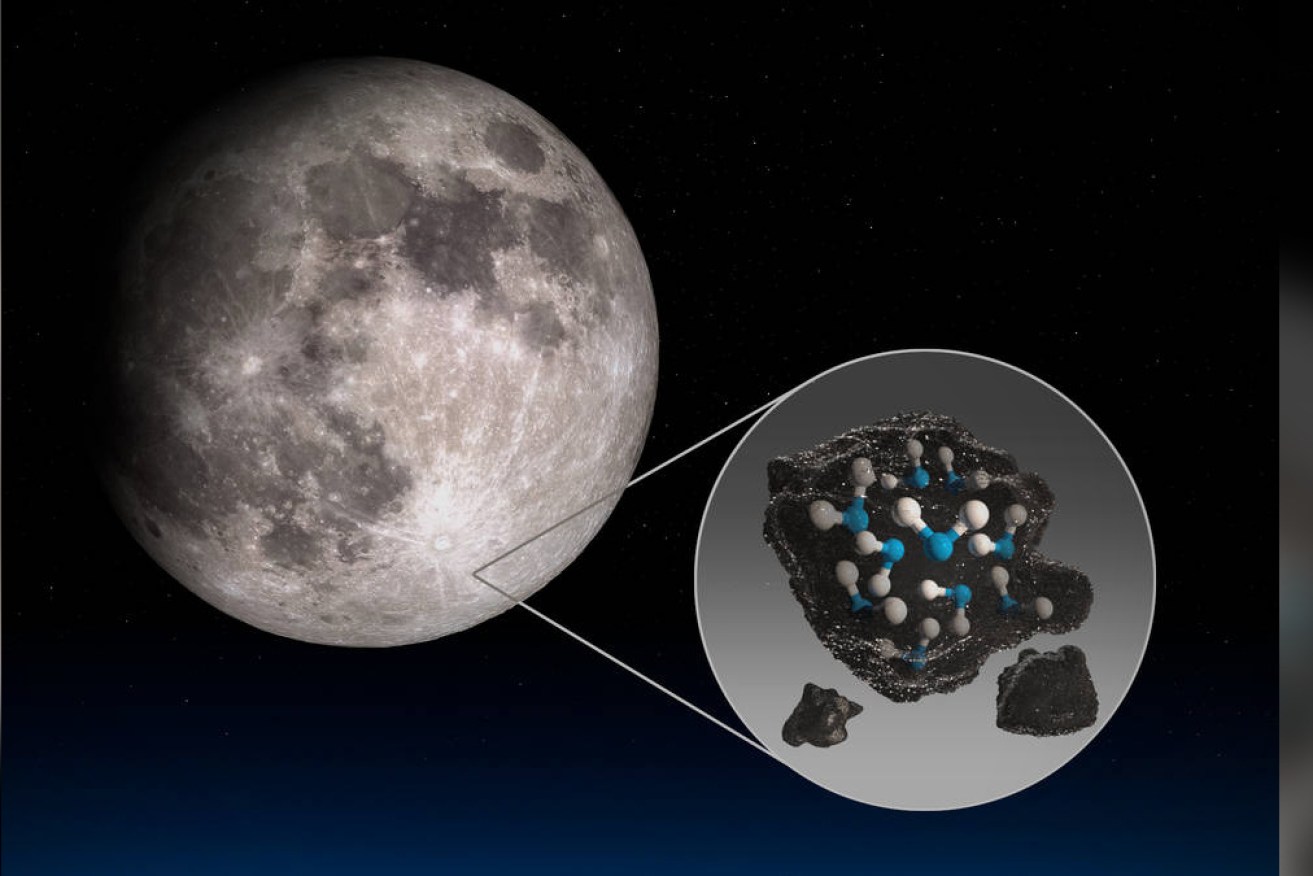 Researchers believe the water on the moon could be turned into drinking water.