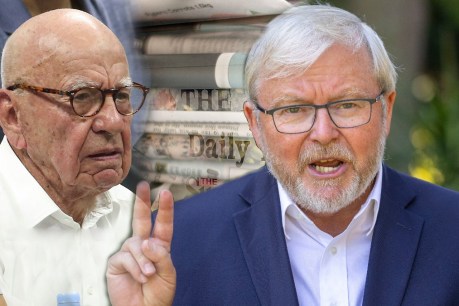 Rudd sounds warning on Murdoch’s ‘climate of fear’