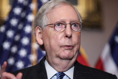 US Senate’s McConnell freezes up for second time