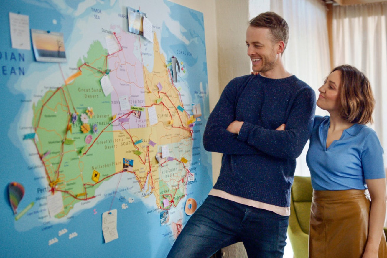 With international borders closed Hamish Blake and Zoe Foster-Blake are promoting city adventures.