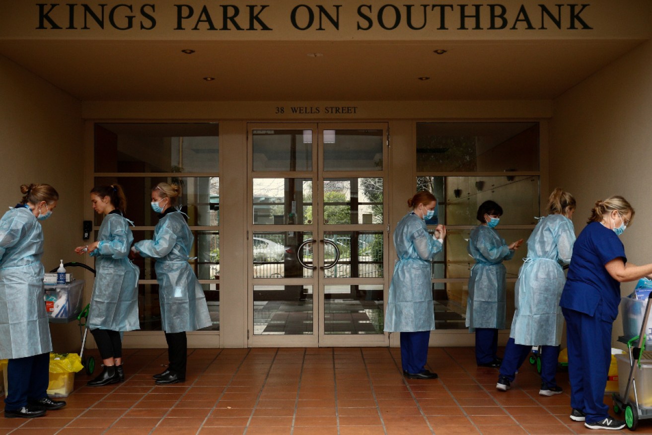 The outbreak at the Southbank townhouses was once described as the "most active front" in Victoria's recent outbreaks.