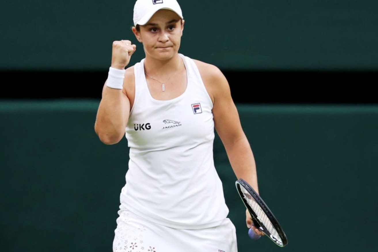 Ash Barty is aiming for a first Wimbledon singles title.