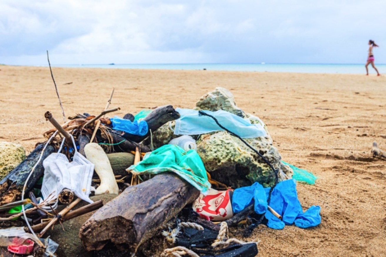 Synthetic masks are a growing blight on land in the sea. <i>Photo: Getty</i>