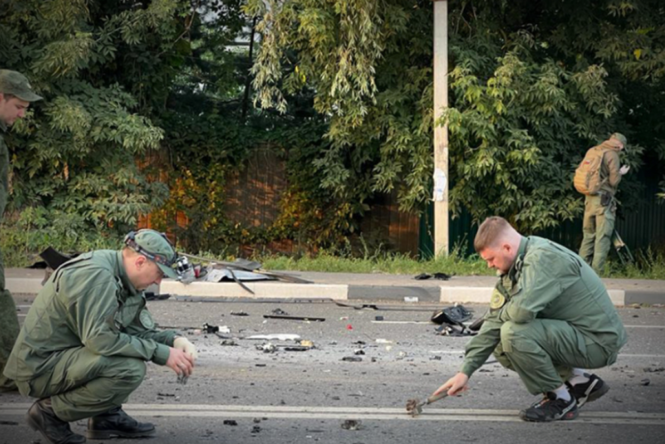 Russian investigators are combing the scene of the blast. Photo: Russian Investigative Committee